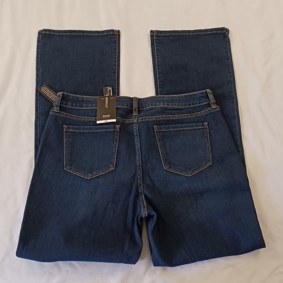 ana Low Rise Bootcut Dark Wash Denim Jeans Size 16 - Picture 4 of 11